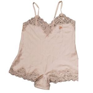 Vintage Eve Stillman New York Neiman Marcus Negligee Teddy 38 Embroidered RARE